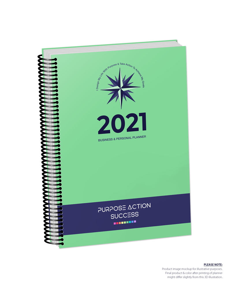 2021 MBS Business & Personal Planner - MBS Medium Green Color