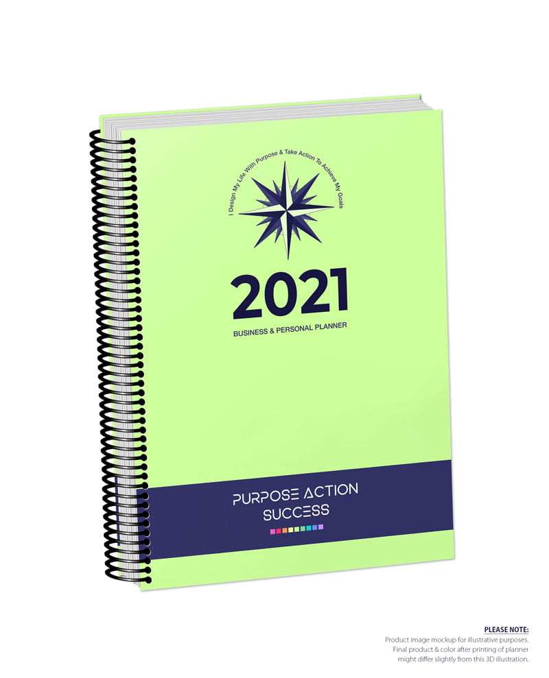 2021 MBS Business & Personal Planner - MBS Light Green Color