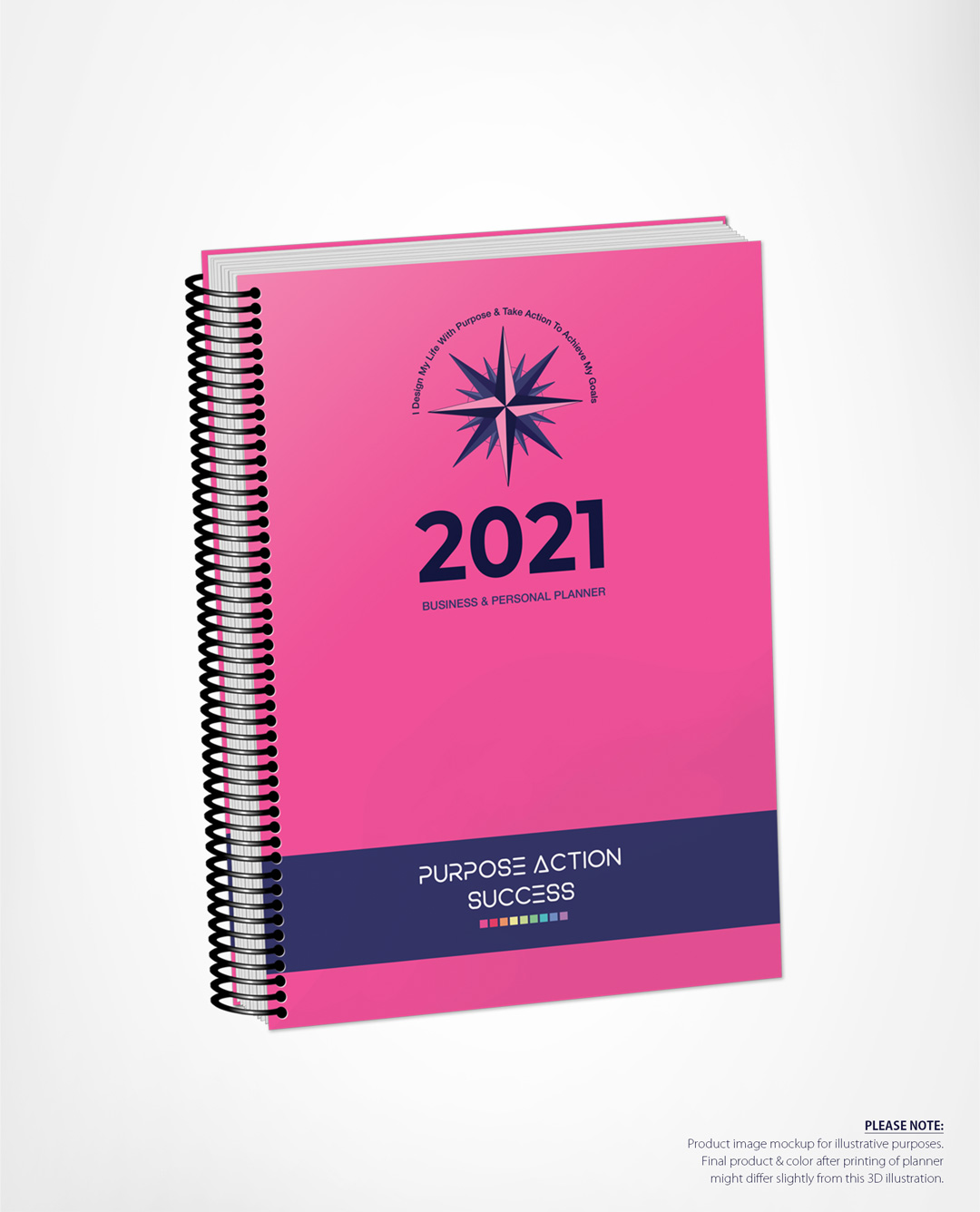 2021 MBS Business & Personal Planner - MBS Hot Pink Color